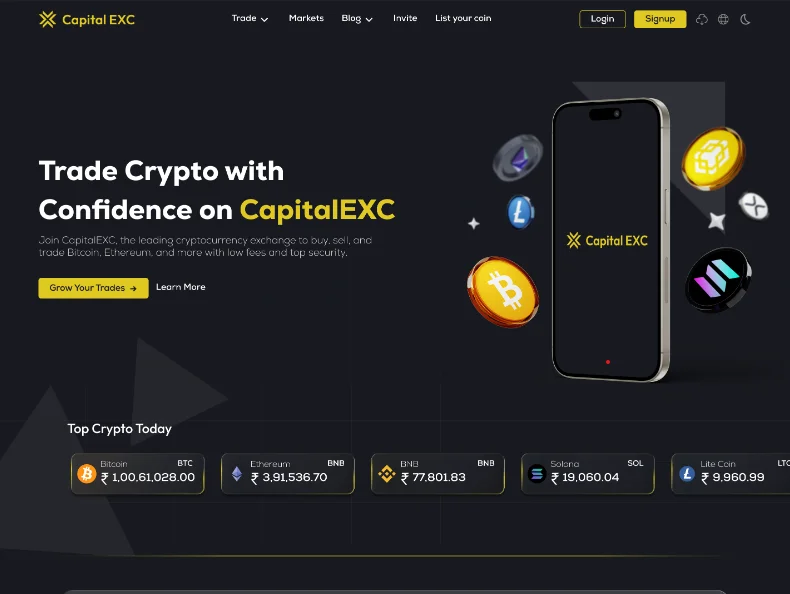 CaptialEXC – Crypto Exchange case study