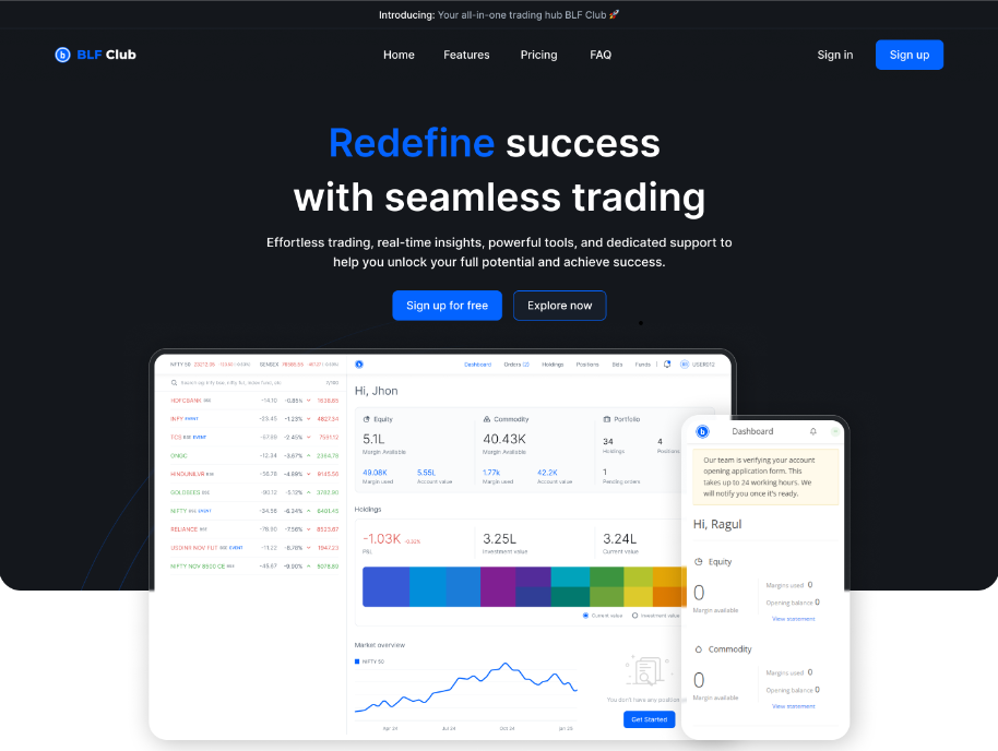 Zerodha Clone – Stock Exchange case study